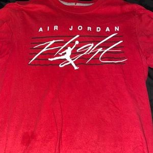 red air jordan shirt